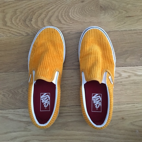 Vans Shoes - Yellow slip-on Vans
